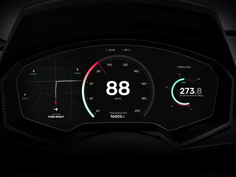 car dashboard—ui weekly challenges s02 [4/10] by mario simic