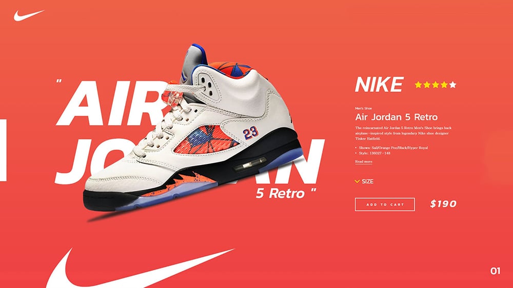 18个nike品牌产品banner设计!