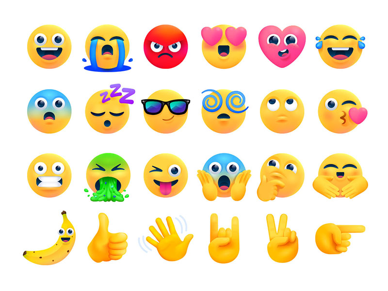 搞怪又可爱!一组emoji表情欣赏