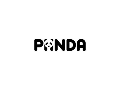 一组熊猫元素的Logo设计