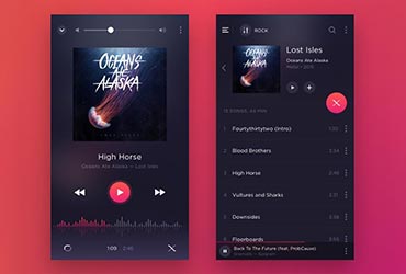 音乐播放界面设计的14种方式