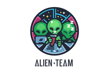 ET Phone Home！20款外星人元素Logo设计