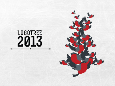 20款圣诞树元素Logo设计