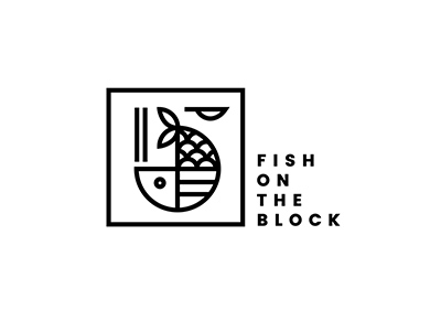 鱼跃龙门！20款鱼元素Logo设计
