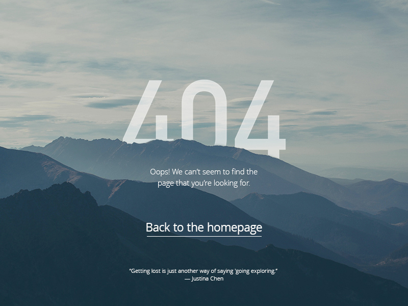 拯救无法访问！12个妙趣横生的404设计页面