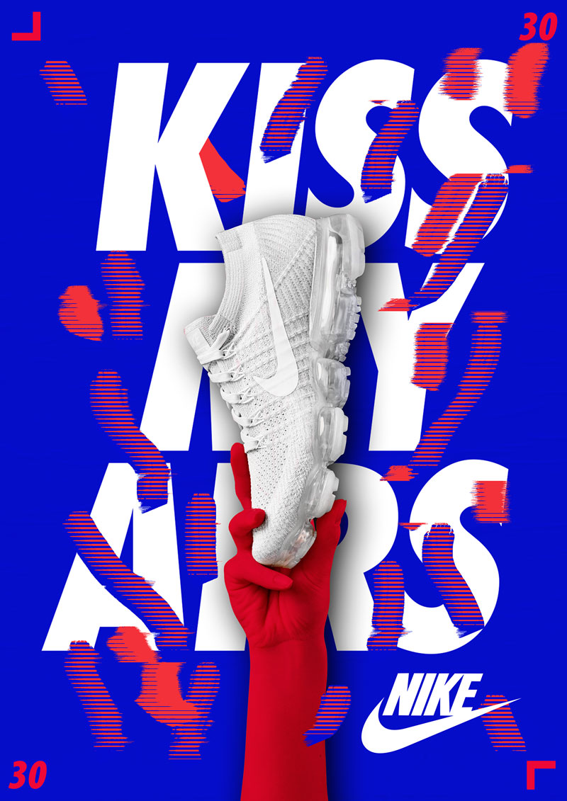 “KISS MY AIRS”主题海报设计作品