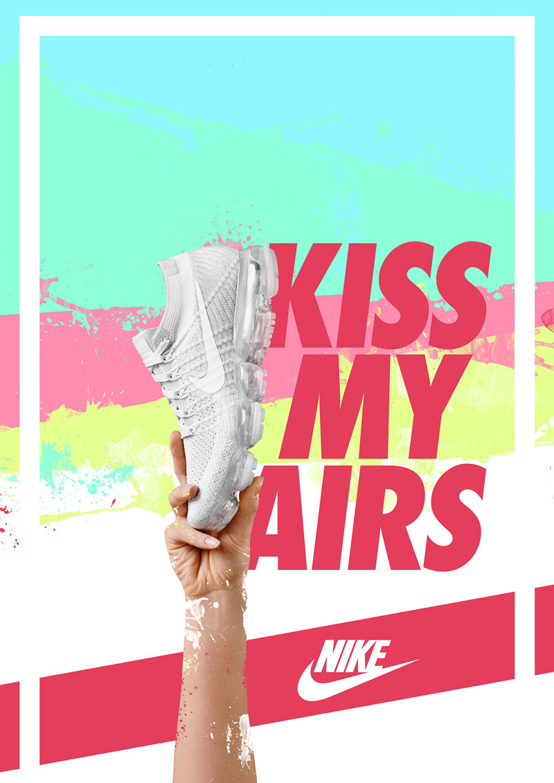 “KISS MY AIRS”主题海报设计作品