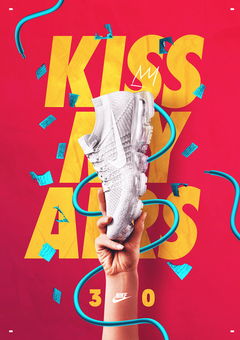 “KISS MY AIRS”主题海报设计作品