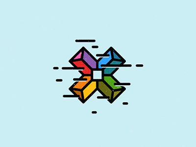 Over the Rainbow！20款彩虹元素Logo设计