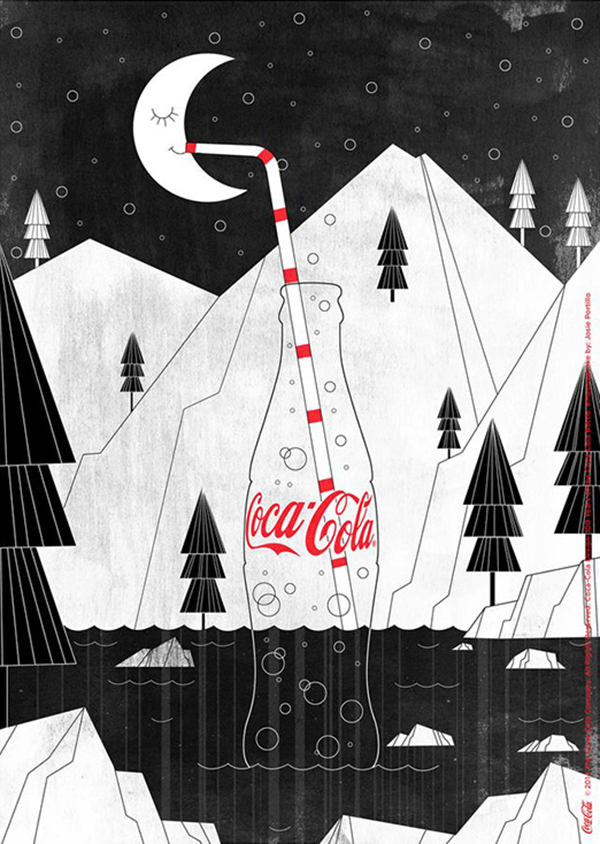 一组可口可乐创意营销海报