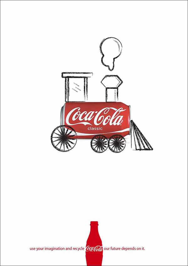 一组可口可乐创意营销海报