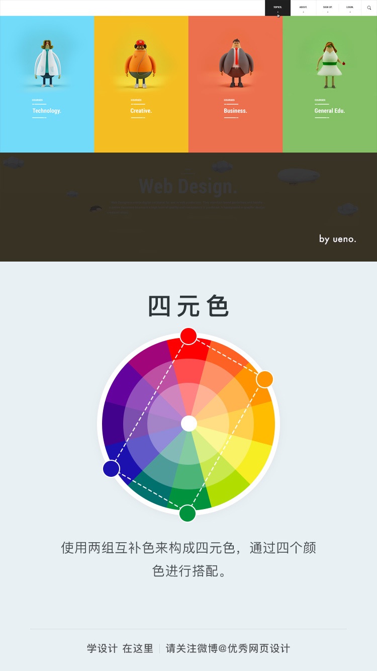 设计中常用的8种配色方案