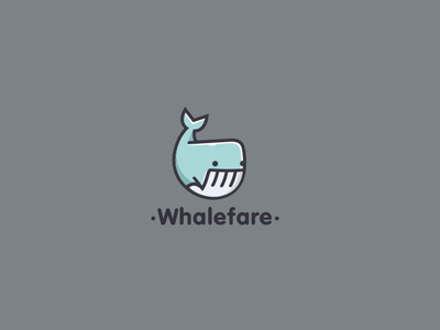 巨型萌鱼！20款鲸鱼元素Logo设计
