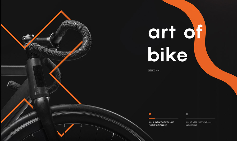 清新与酷感！20个自行车Banner设计