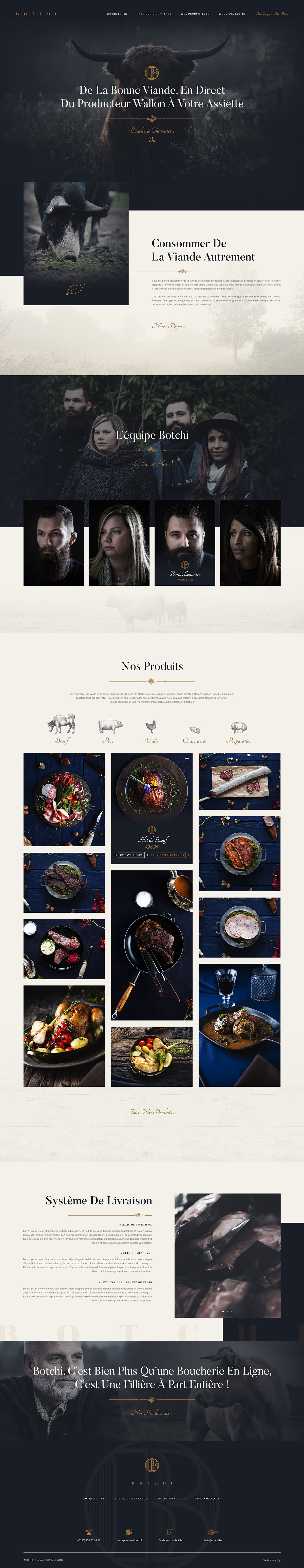 餐饮美食类网页这样设计能更具高级感