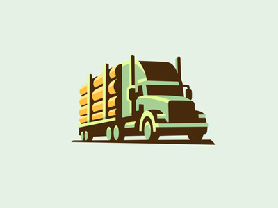 大型货车！20款卡车元素Logo设计