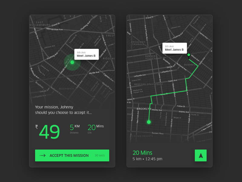 寻找目的地！12款地图导航App设计