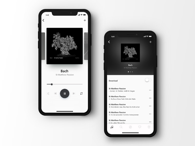 12款时尚的音乐播放器App设计