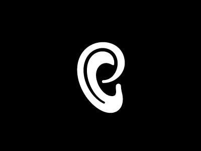 侧耳倾听！20款耳朵元素Logo设计