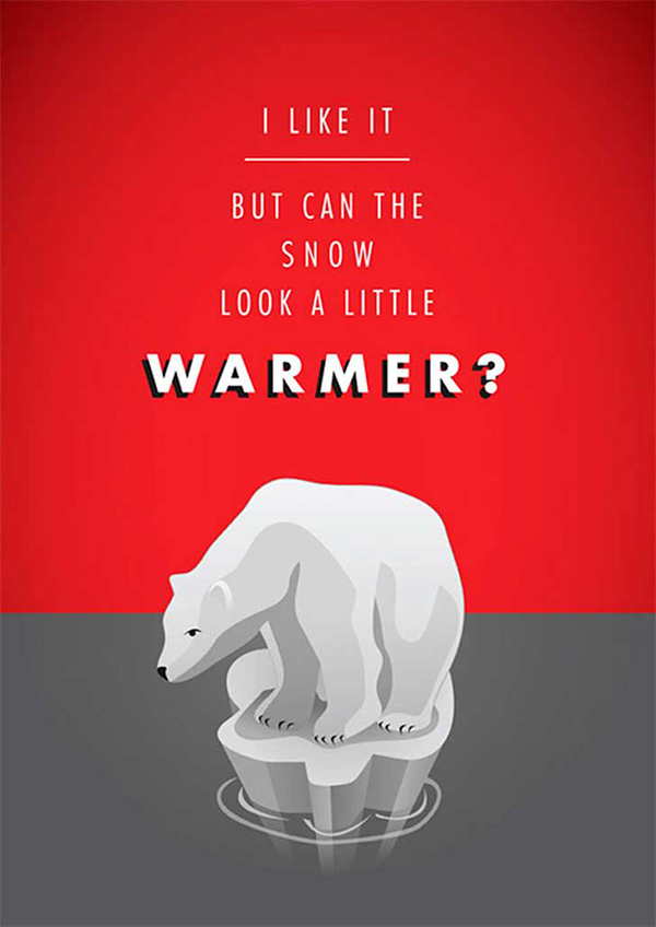 关于北极的英语海报图片