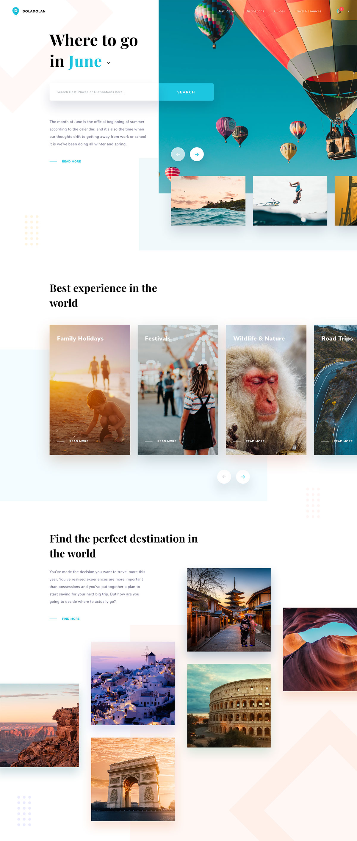 经验分享！12款简洁的旅游博客网页设计