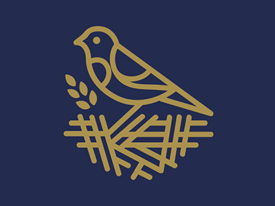 雀鸟之家！20款鸟巢元素Logo设计