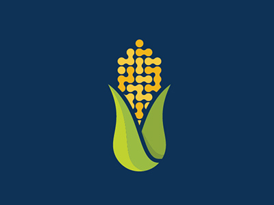 黄金果实！20款玉米元素Logo设计
