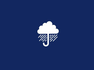 遮风挡雨！20款雨伞元素Logo设计