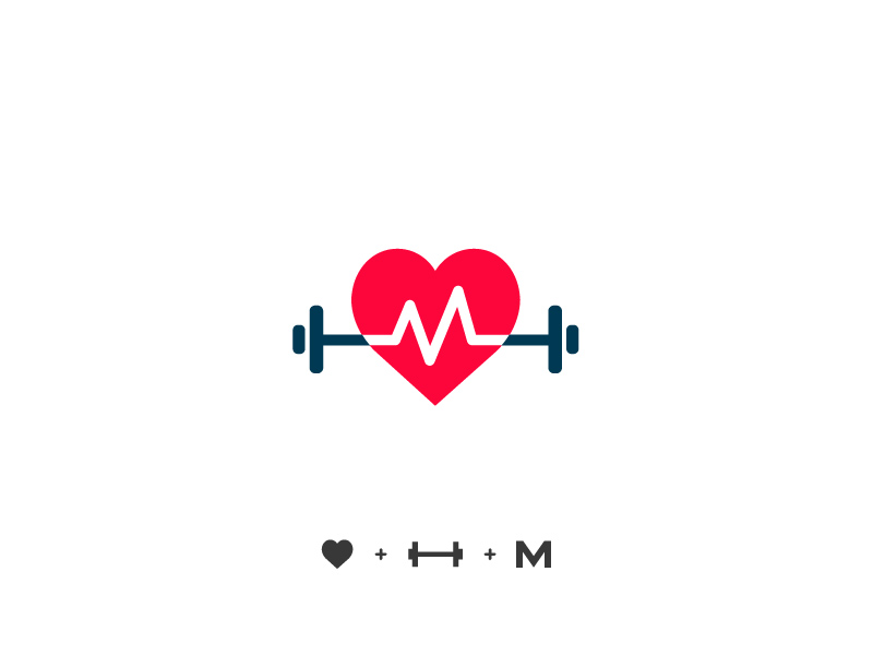 健康运动！24款健身元素Logo设计