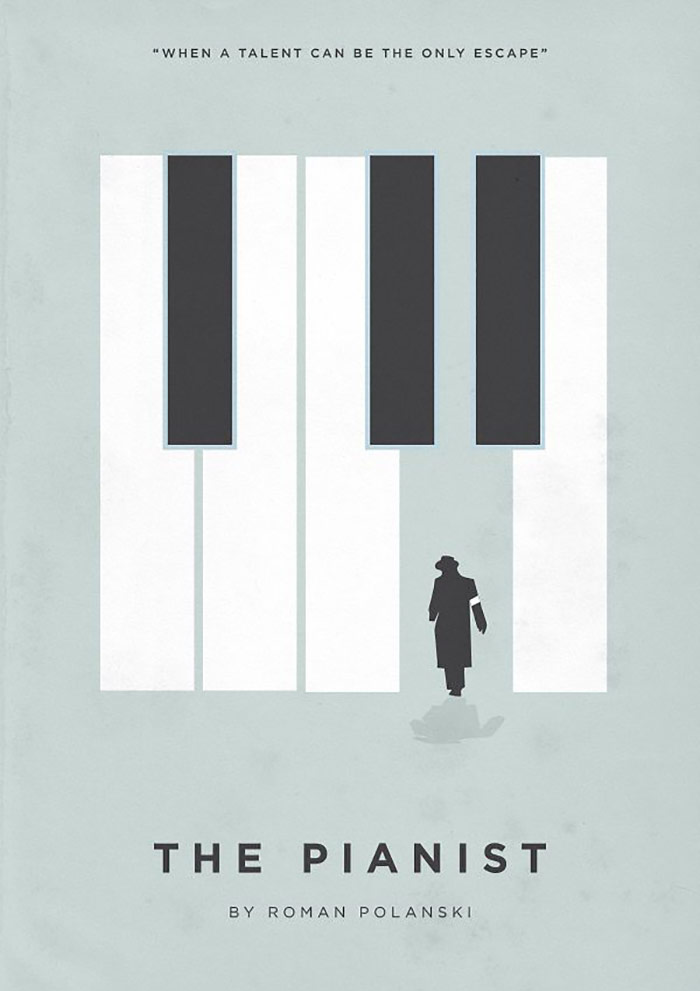 钢琴元素如何灵活地应用于海报中