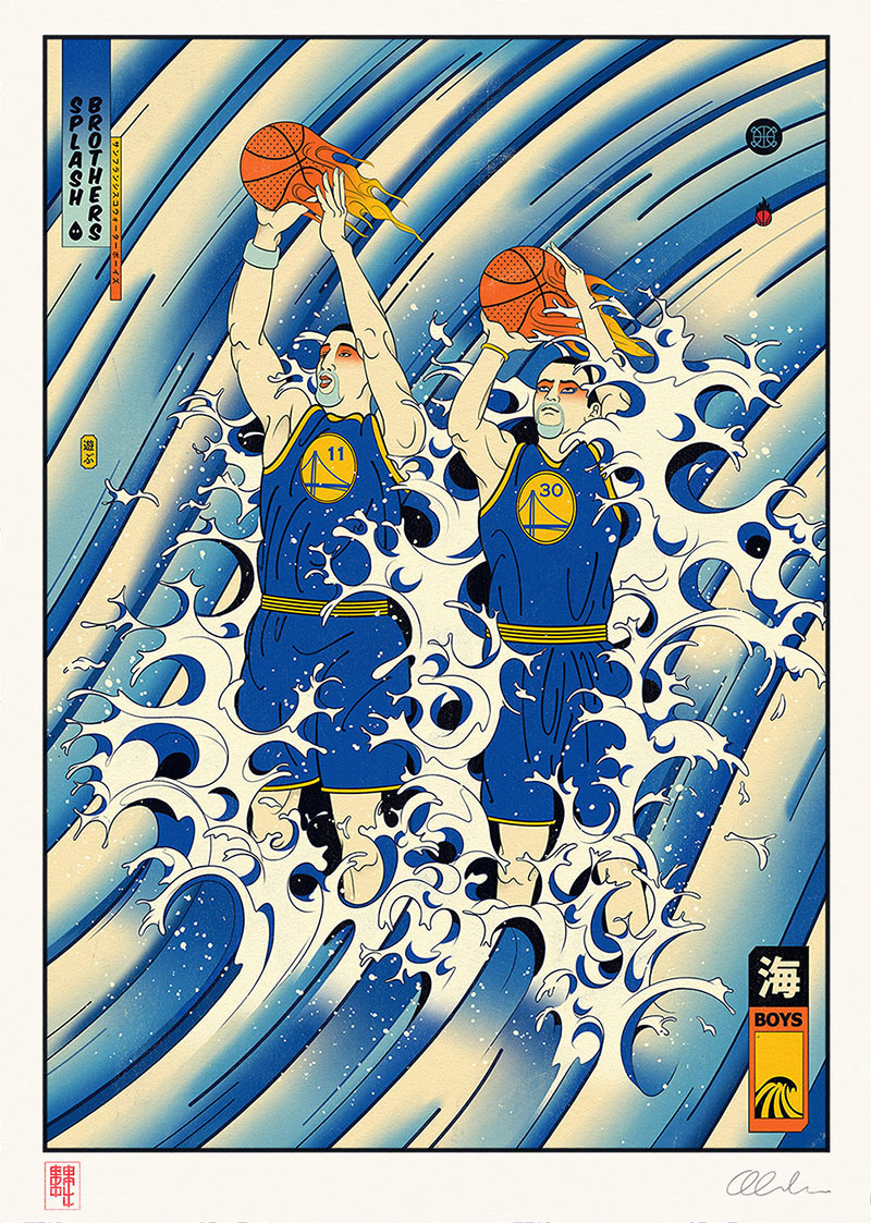传统与现代！当NBA遇上浮世绘