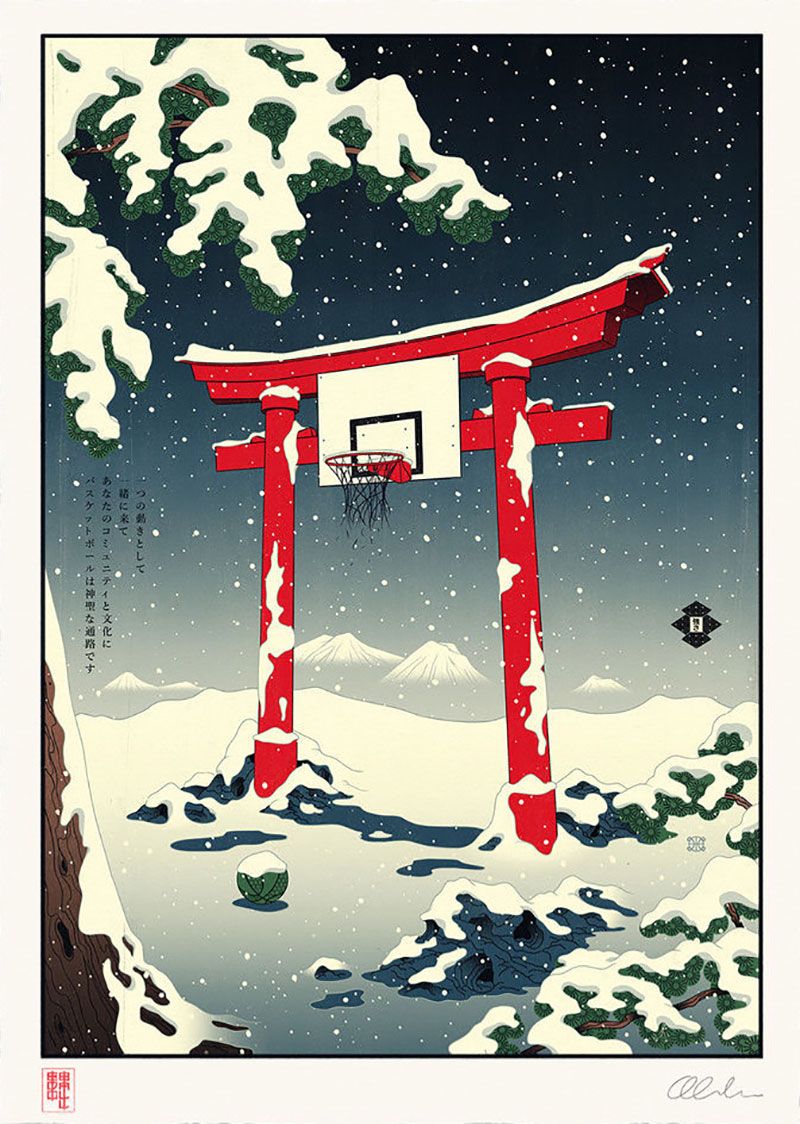 传统与现代！当NBA遇上浮世绘