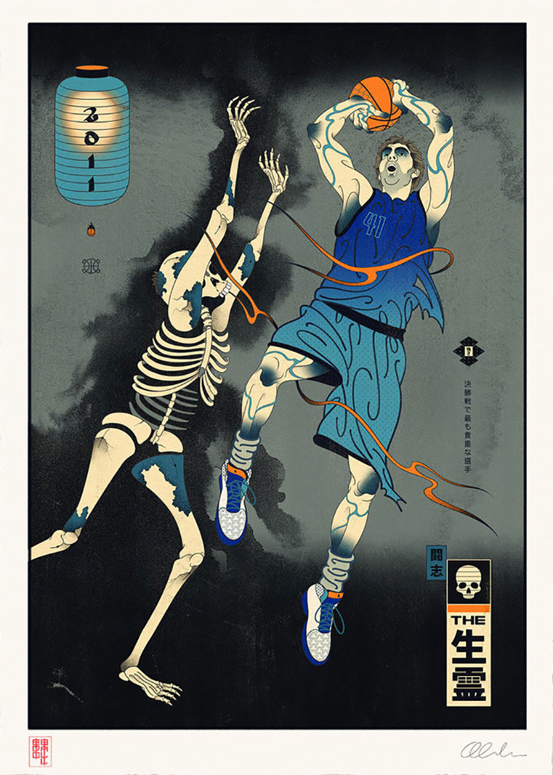 传统与现代！当NBA遇上浮世绘