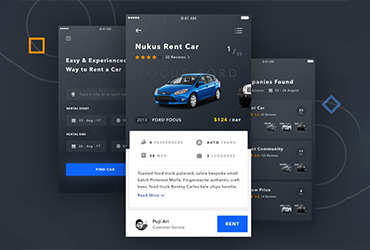 共享经济！12款租车App设计灵感