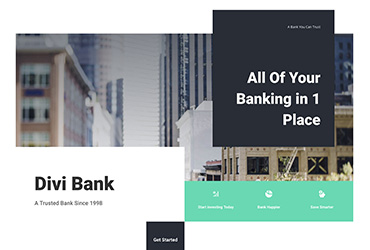 一款精致的银行金融类网站设计
