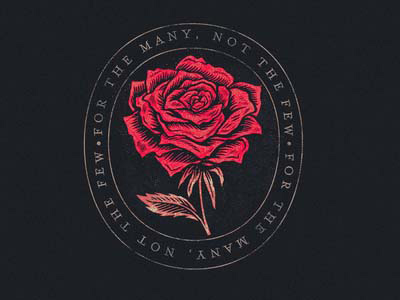 花之密语！20款玫瑰花元素Logo设计第二弹