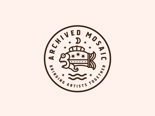 线条徽章！26款复古风格Logo设计