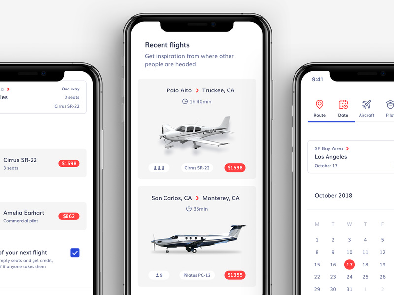 选择你的目的地！12款机票App设计