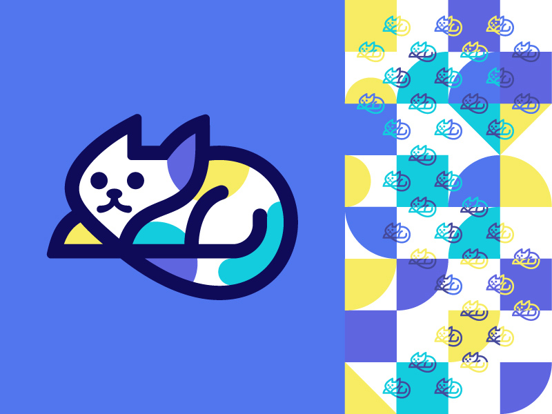 一起学猫叫！18款猫元素Logo设计