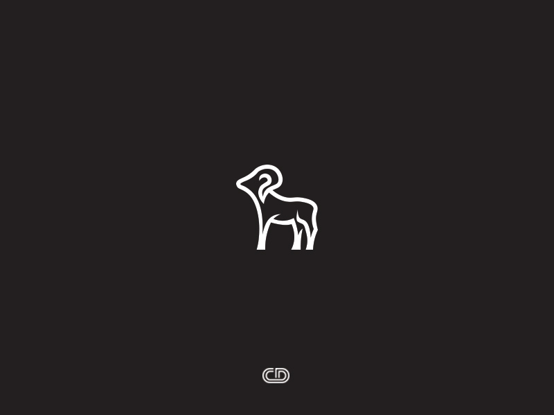 简笔单色！20款动物卡通Logo设计