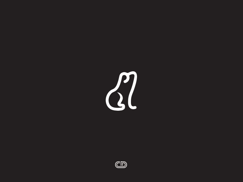 简笔单色！20款动物卡通Logo设计