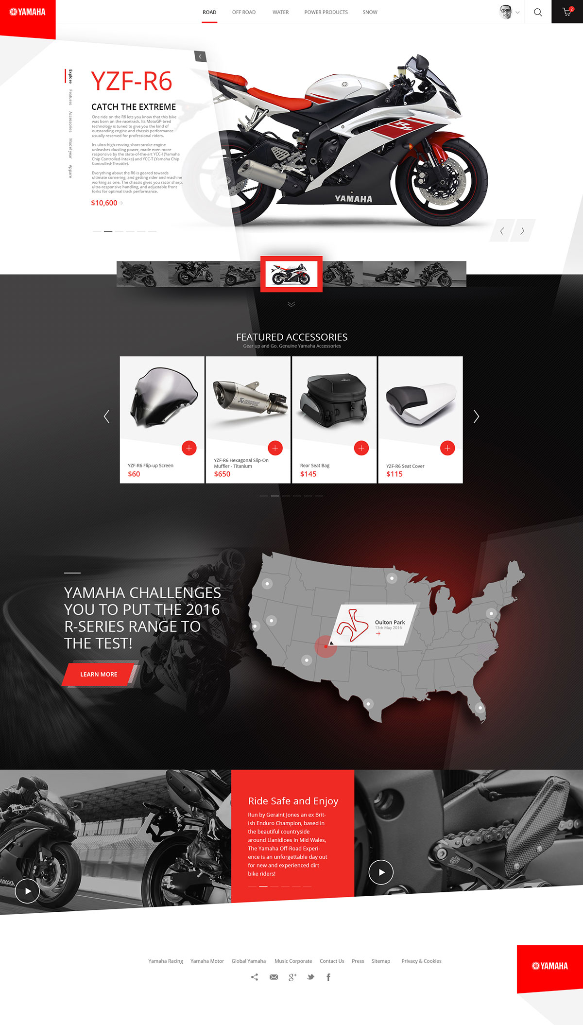 12款摩托车品牌官方网页设计