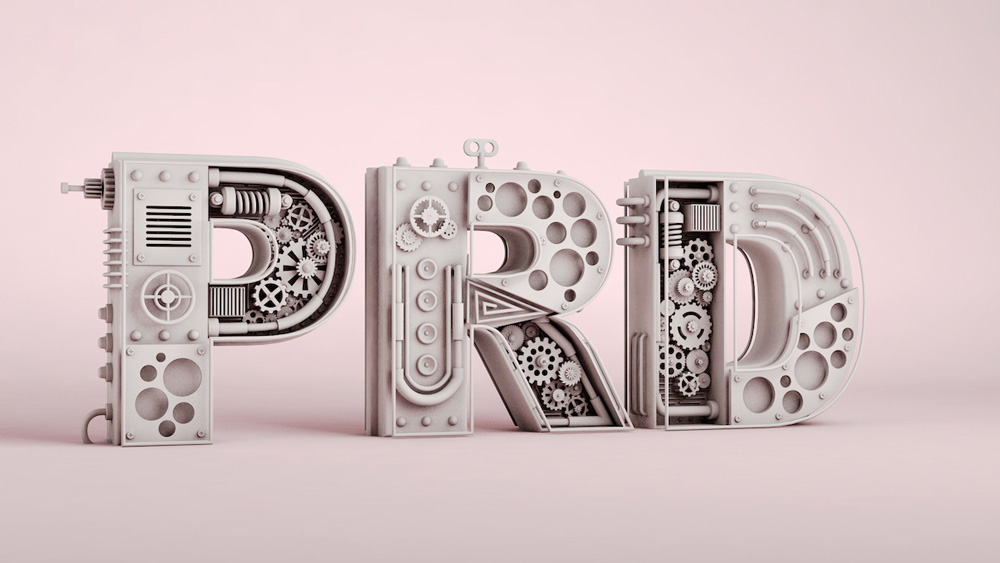 质感丰富的3D立体字设计