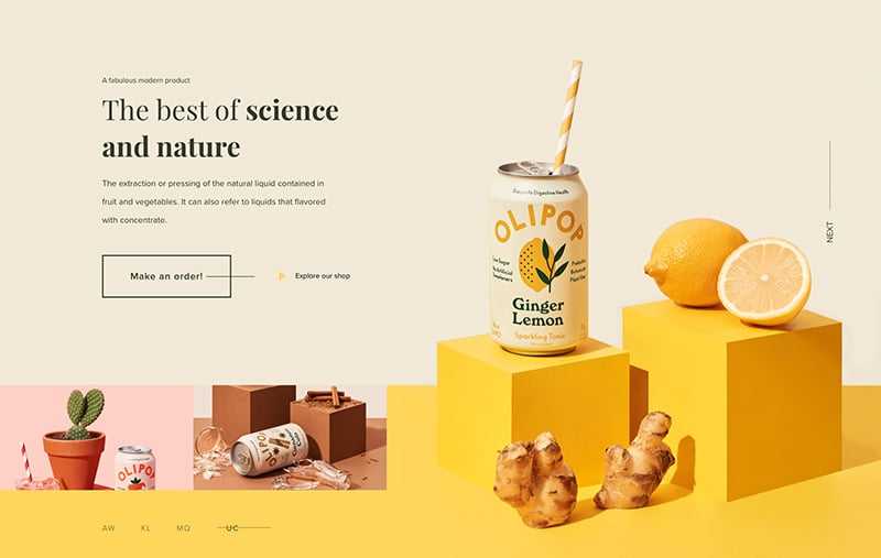 清爽一夏！20个饮品Banner设计