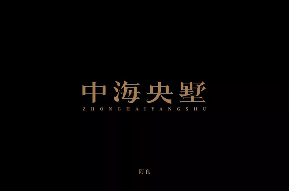高雅房产！20款中海央墅字体设计
