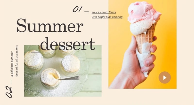 凉爽一夏！20个冰淇淋清新Banner设计