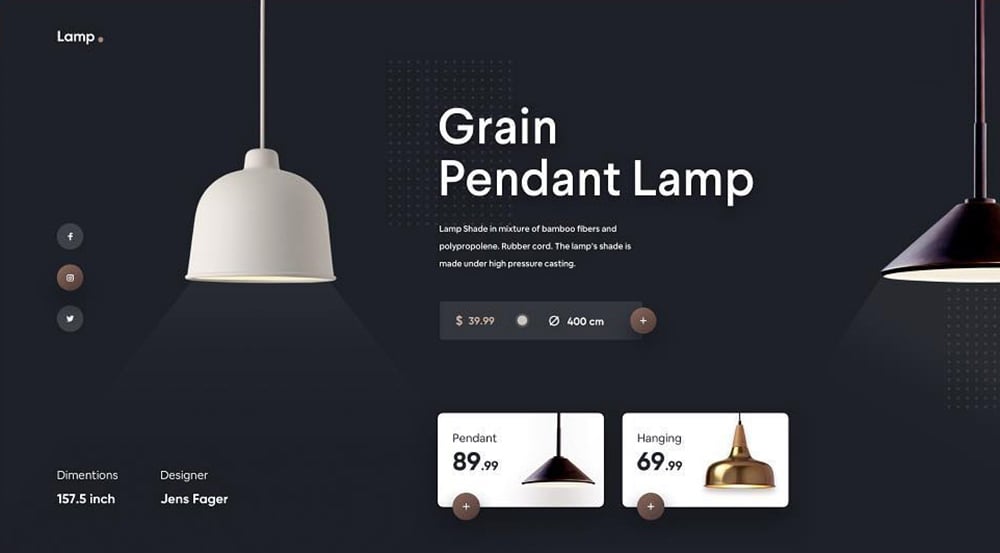 光与色！18个灯的几何Banner展示设计