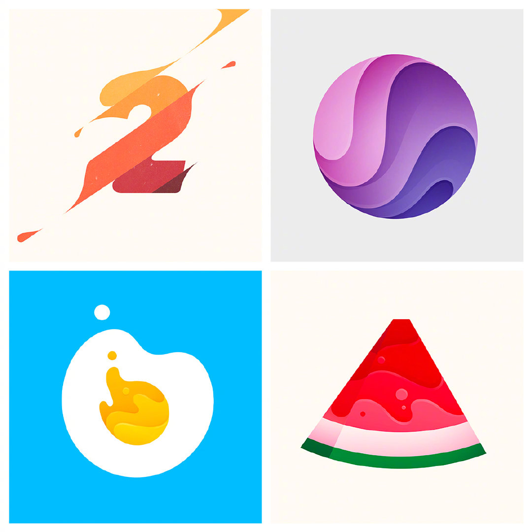 渐变风格Logo的36种玩法