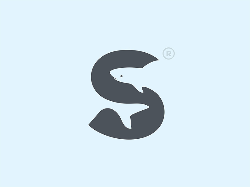海洋霸主！52款鲨鱼Logo设计
