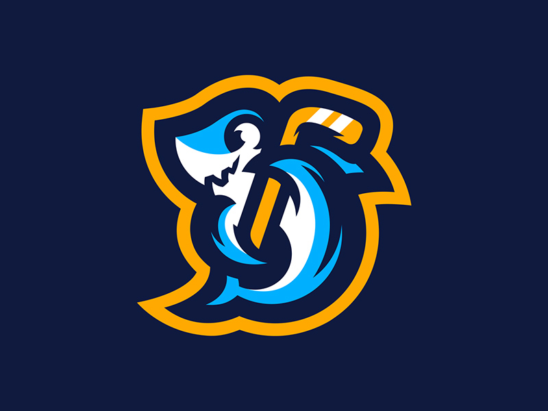海洋霸主！52款鲨鱼Logo设计